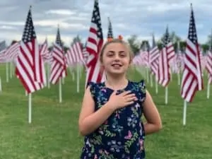 Memorial Day Flag Display