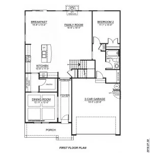 DR Horton Hampshire First Floor Plan