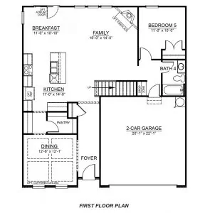 DR Horton Summit First Floor Plan