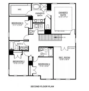 DR Horton Summit Second Floor Plan